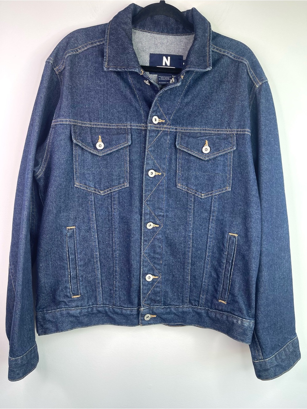 Vintage 90’s Nautica Oversized Dark Wash Denim Jacket Size Medium